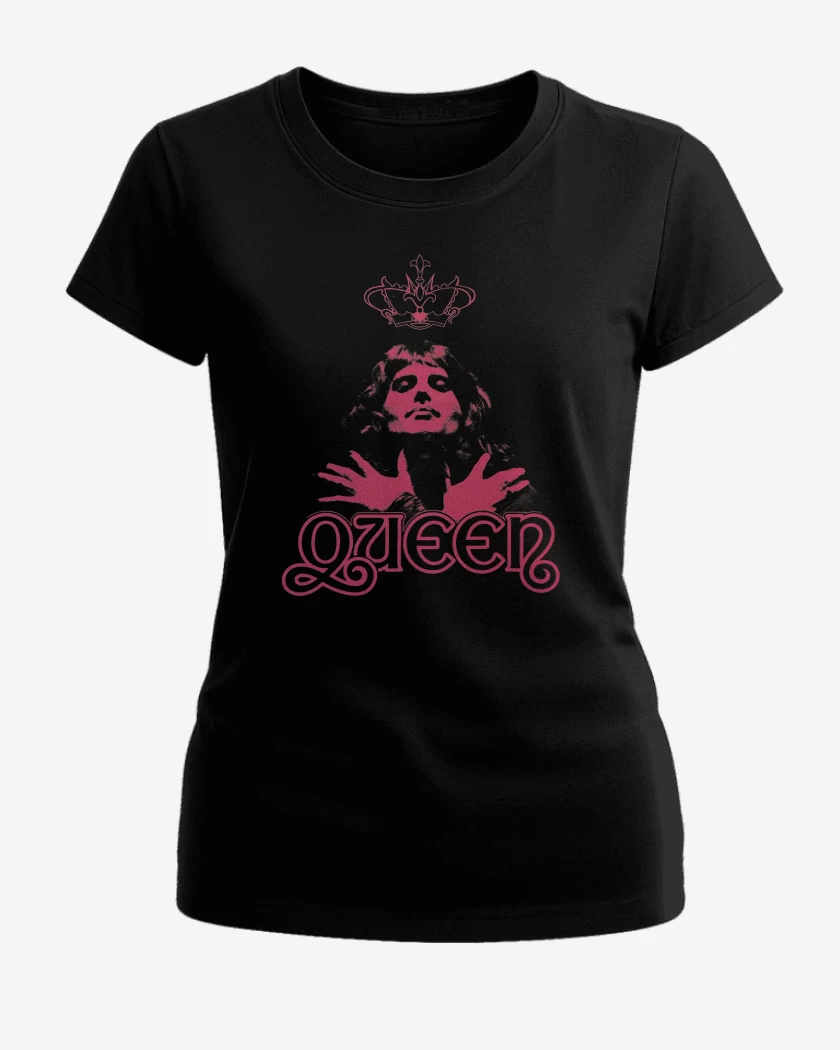 Polera de Mujer Negro de Queen Freddie Mercury