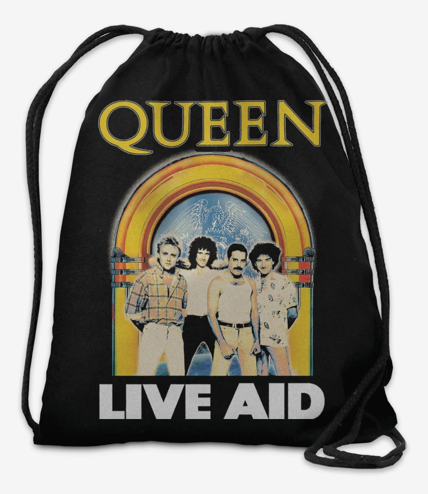 Mochila Negro de Queen Live AID