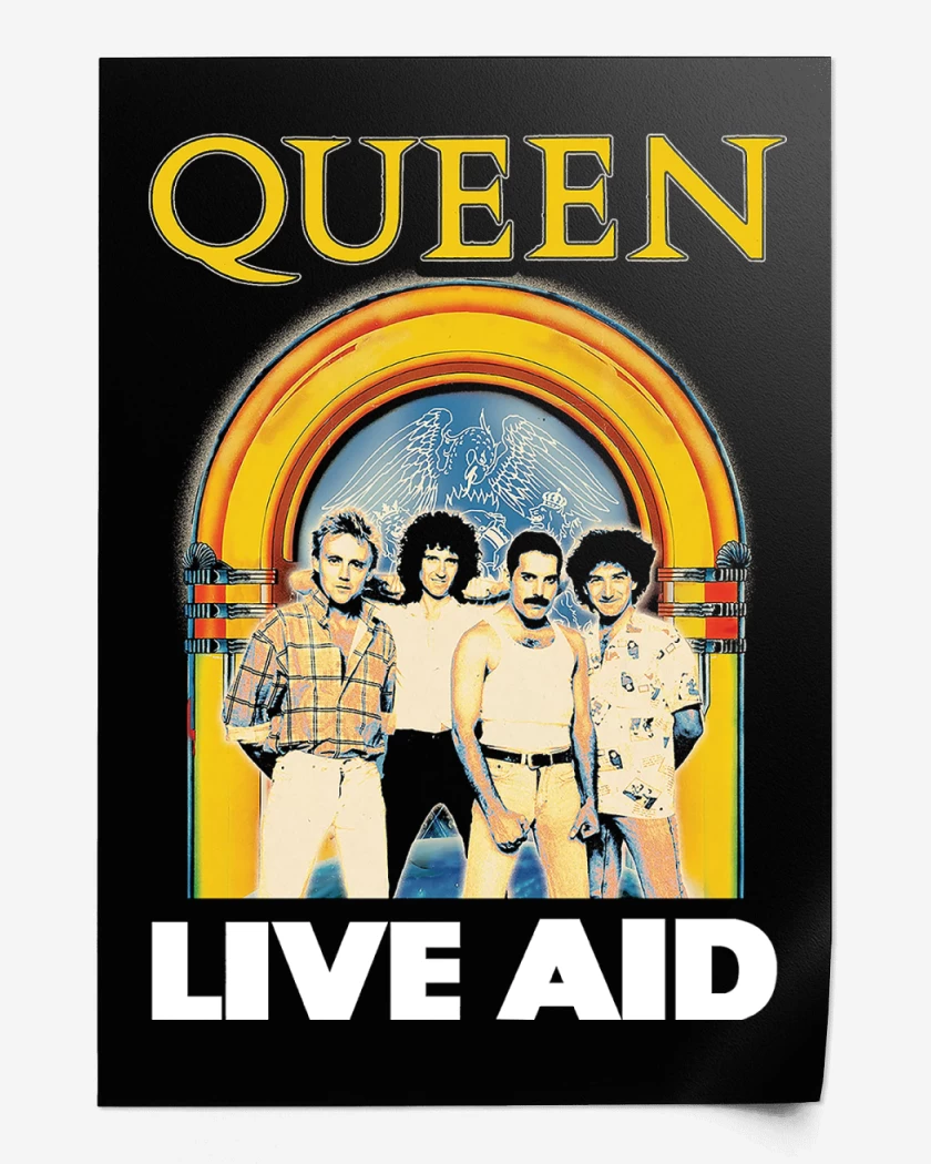 Print Queen Live AID