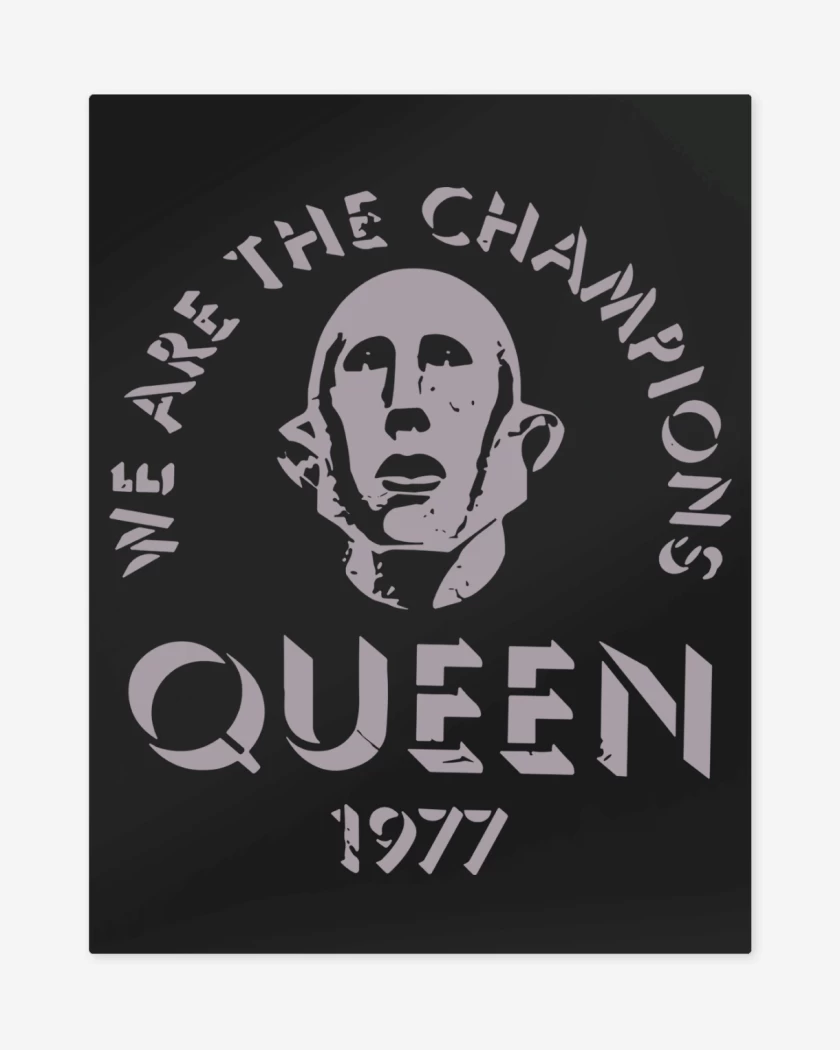 Print metalico Queen We Are The Champions