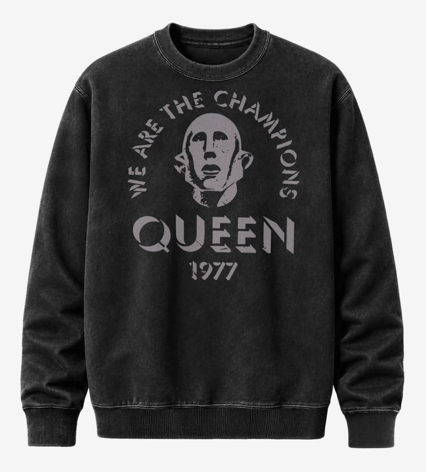 Poleron Polo Acid Wash Queen We Are The Champions