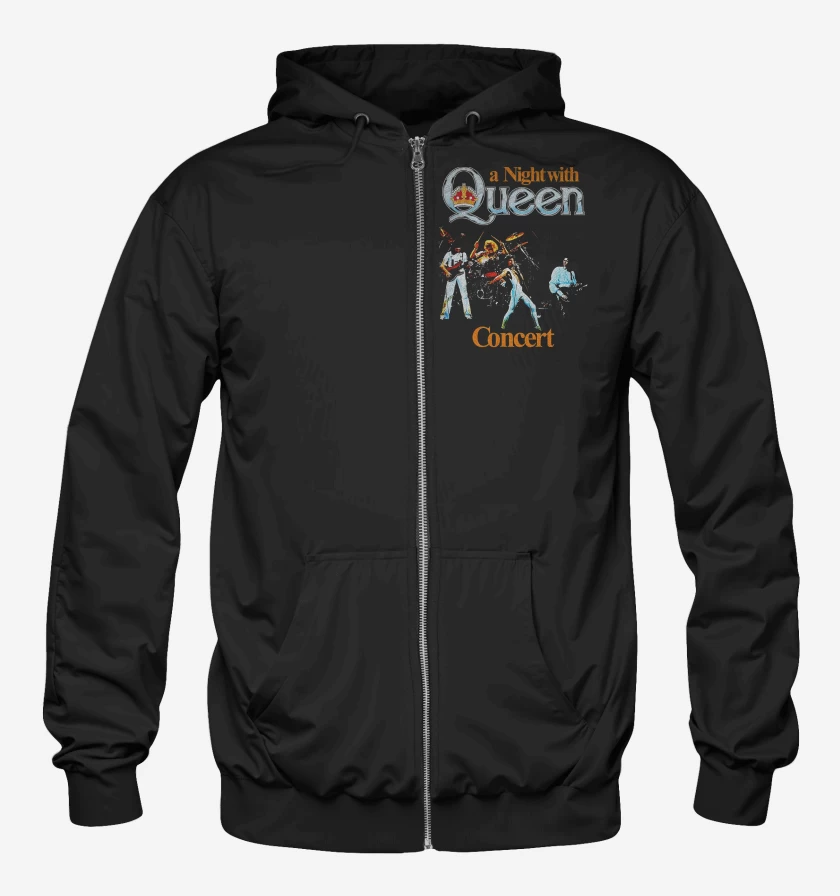 Poleron Canguro con cierre A Night with Queen