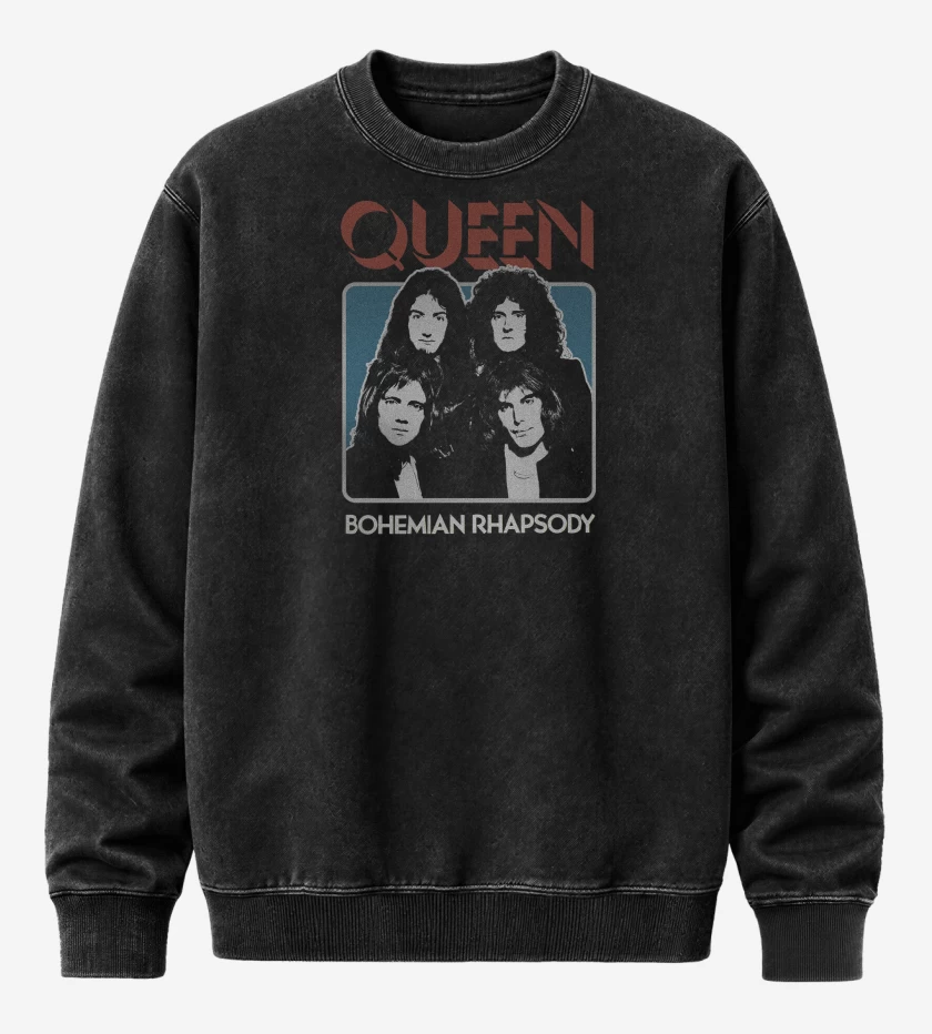 Poleron Polo Acid Wash Queen Bohemian Rhapsody