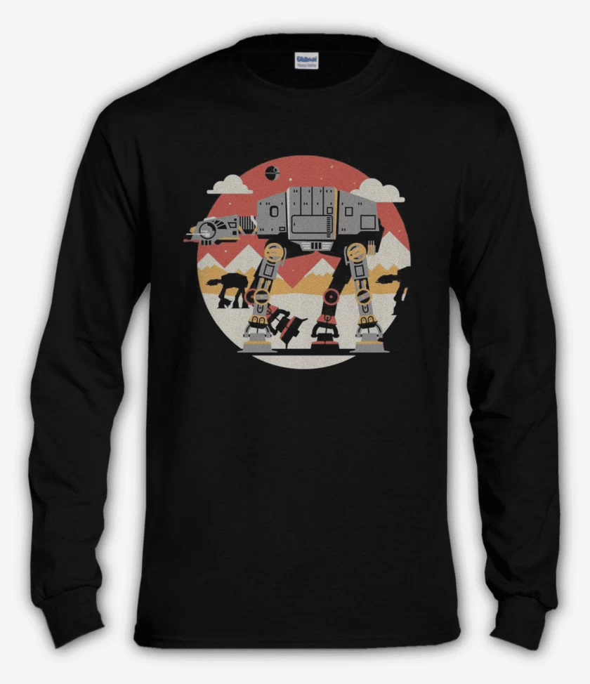 Polera manga larga Negro de Imperial AT AT