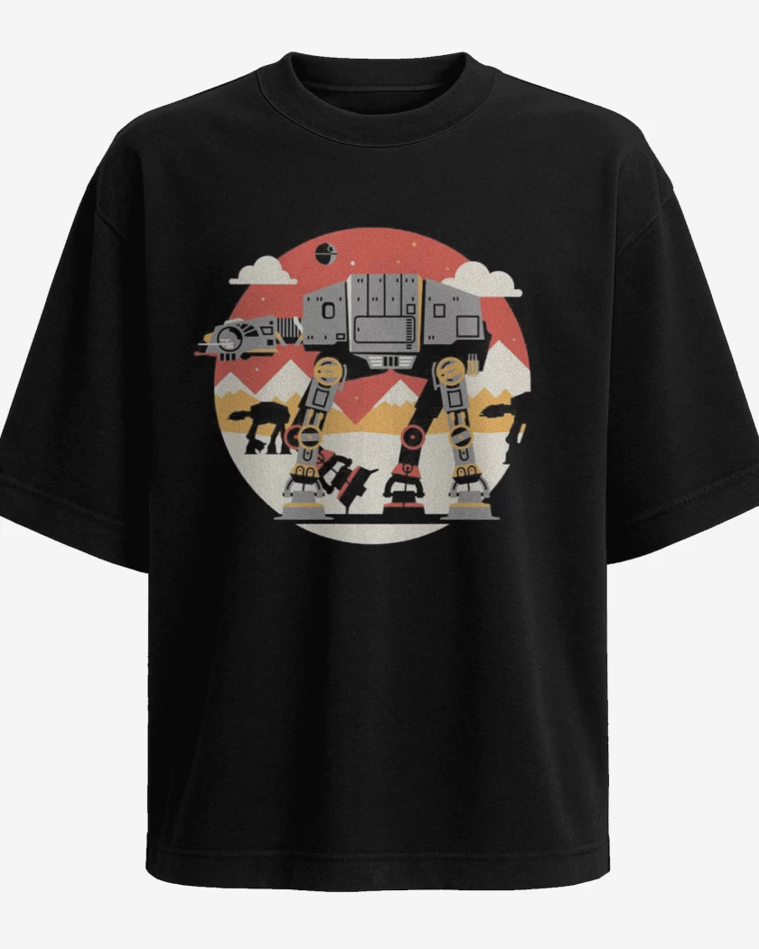 Polera Oversize Negro de Imperial AT AT