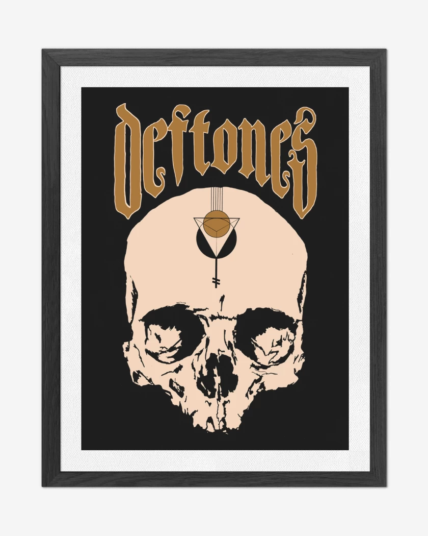 Cuadro decorativo Deftones Calavera