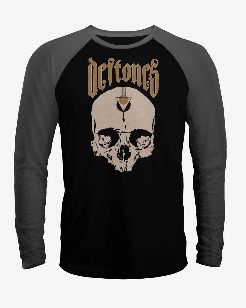 Polera Raglan Deftones Calavera