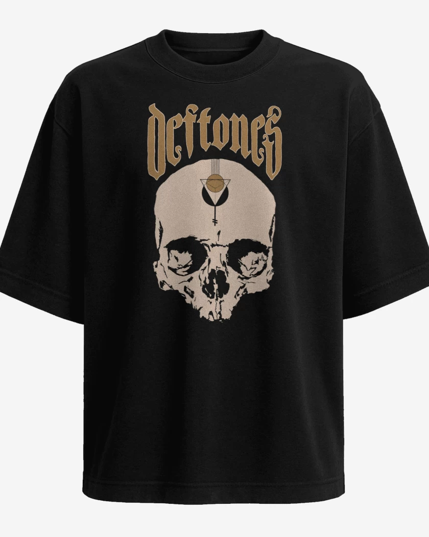 Polera Oversize Deftones Calavera