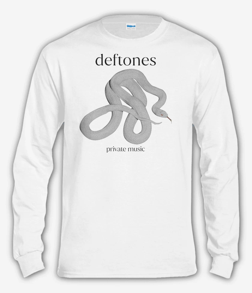 Polera manga larga Blanco de Deftones Private Music