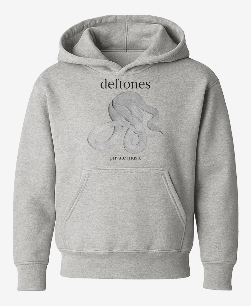 Poleron de niño Gris Melange de Deftones Private Music