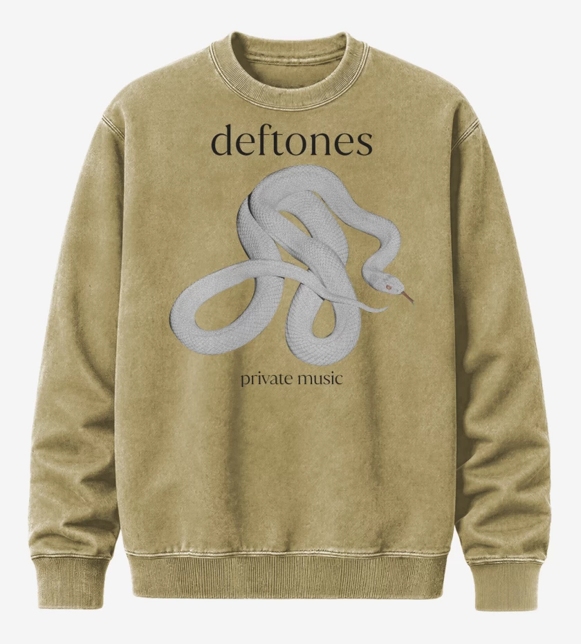 Poleron Polo Acid Wash Beige de Deftones Private Music