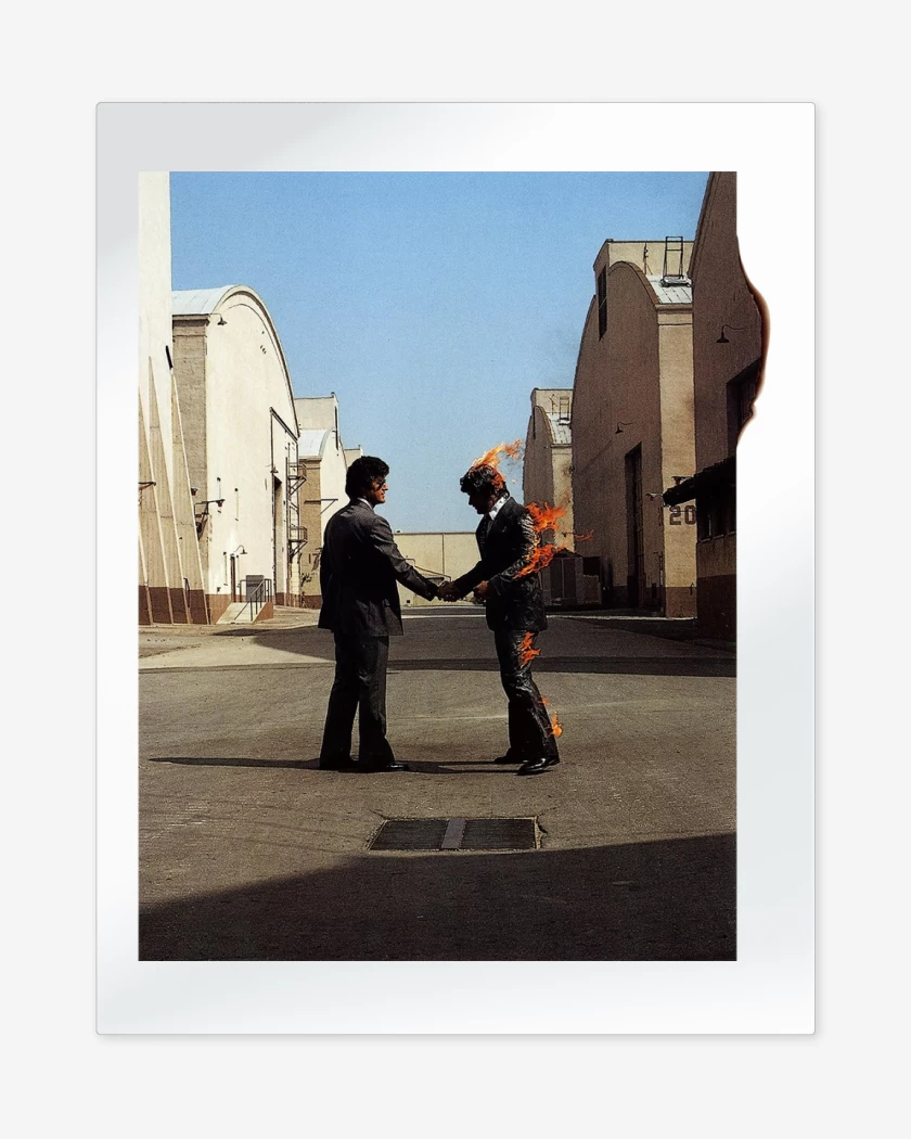 Print metalico Pink Floyd Wish You Were Here