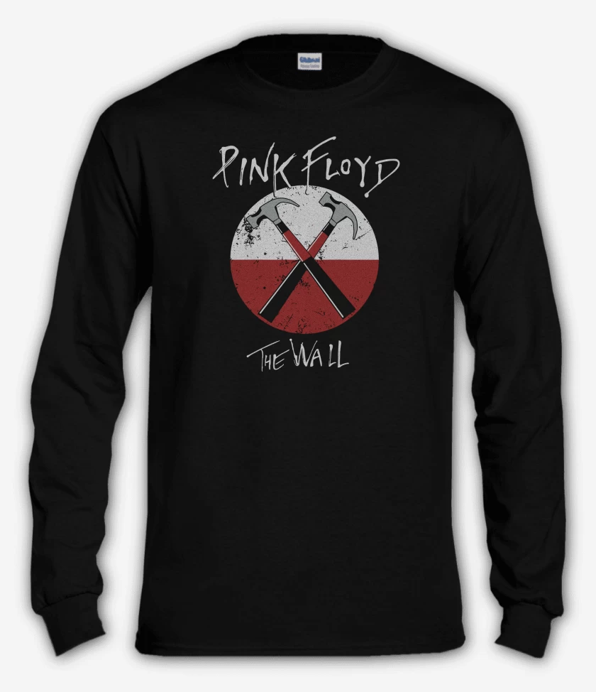 Polera manga larga Negro de Pink Floyd The Wall