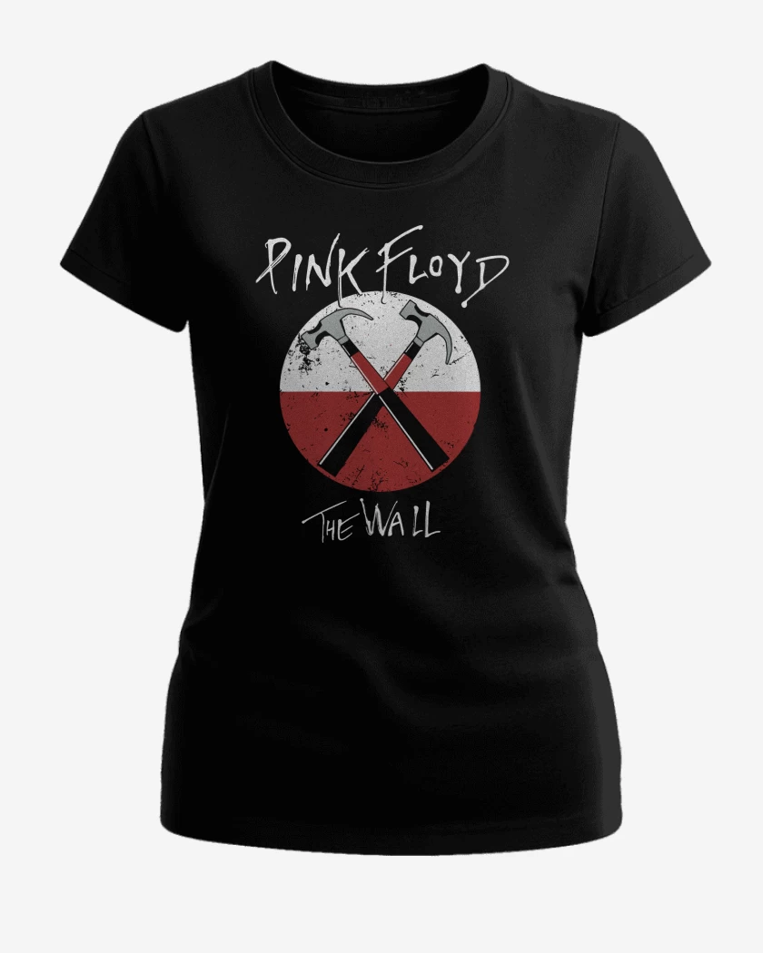 Polera de Mujer Negro de Pink Floyd The Wall