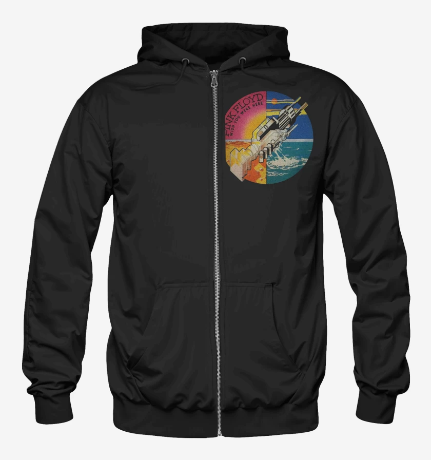 Poleron Canguro con cierre Pink Floyd Wish You