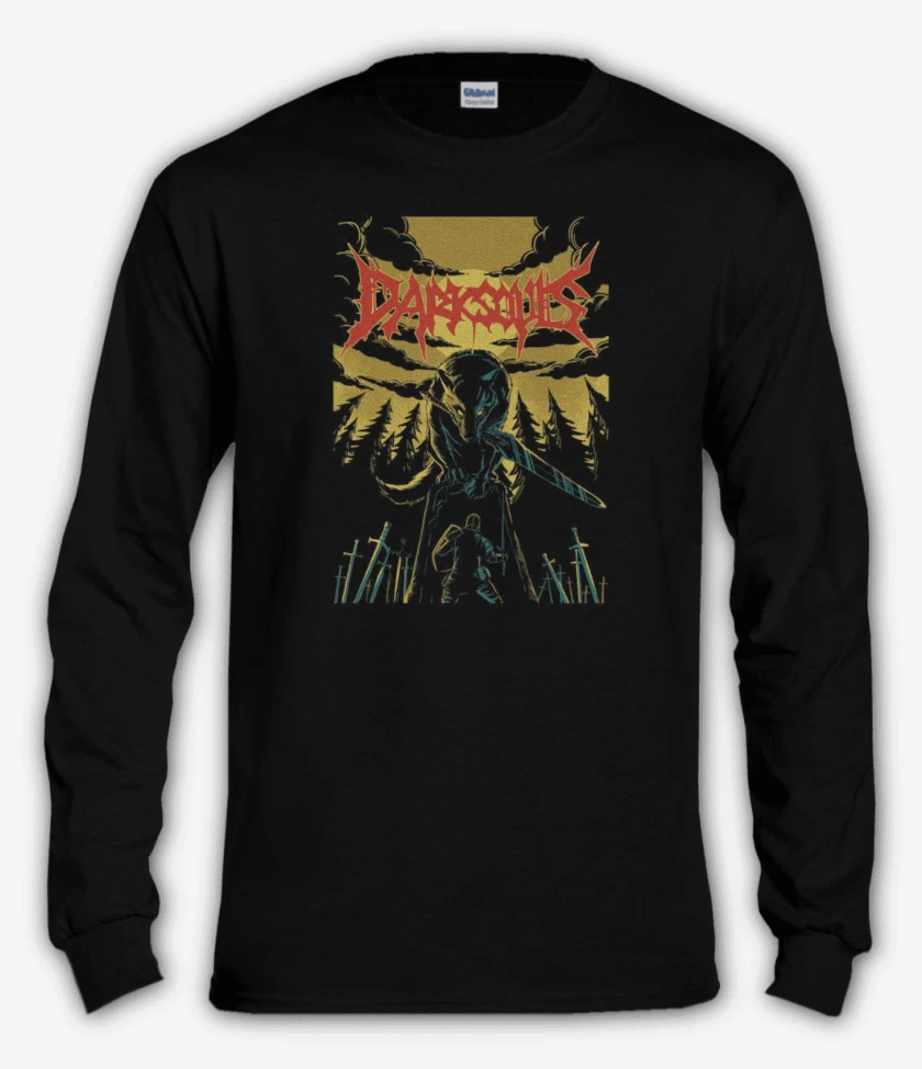 Polera manga larga Negro de Ds