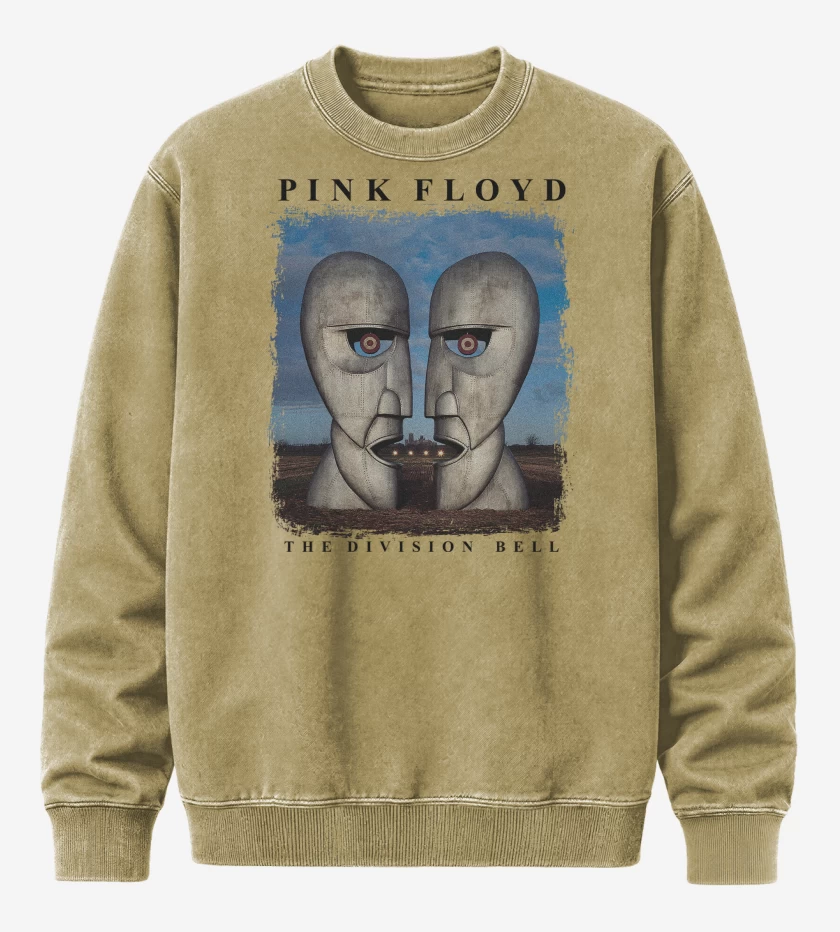 Poleron Polo Acid Wash Pink Floyd The Division Bell N