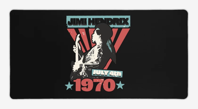 Mouse pad Gamer Jimi Hendrix 1970