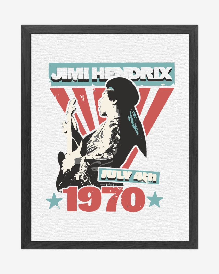 Cuadro decorativo Jimi Hendrix 1970
