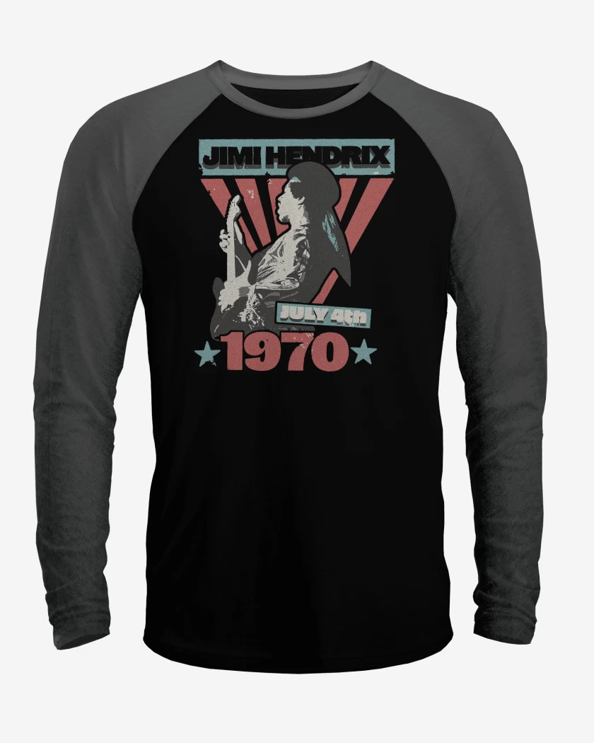 Polera Raglan Jimi Hendrix 1970