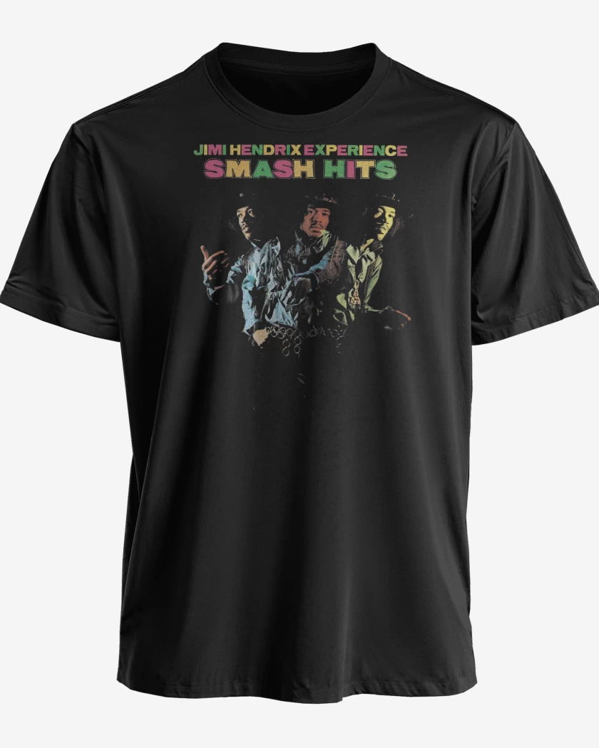 Polera premium Negro de Jimi Hendrix Smash Hits