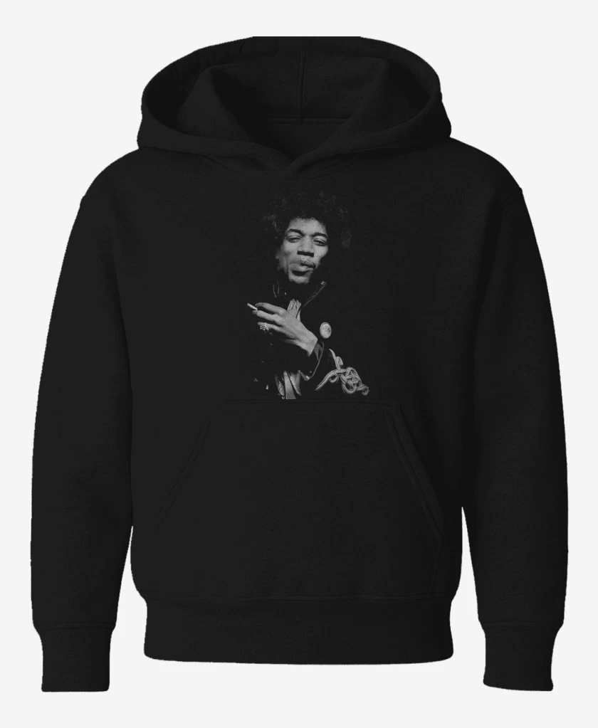Poleron de niño Negro de Jimi Hendrix Smoking