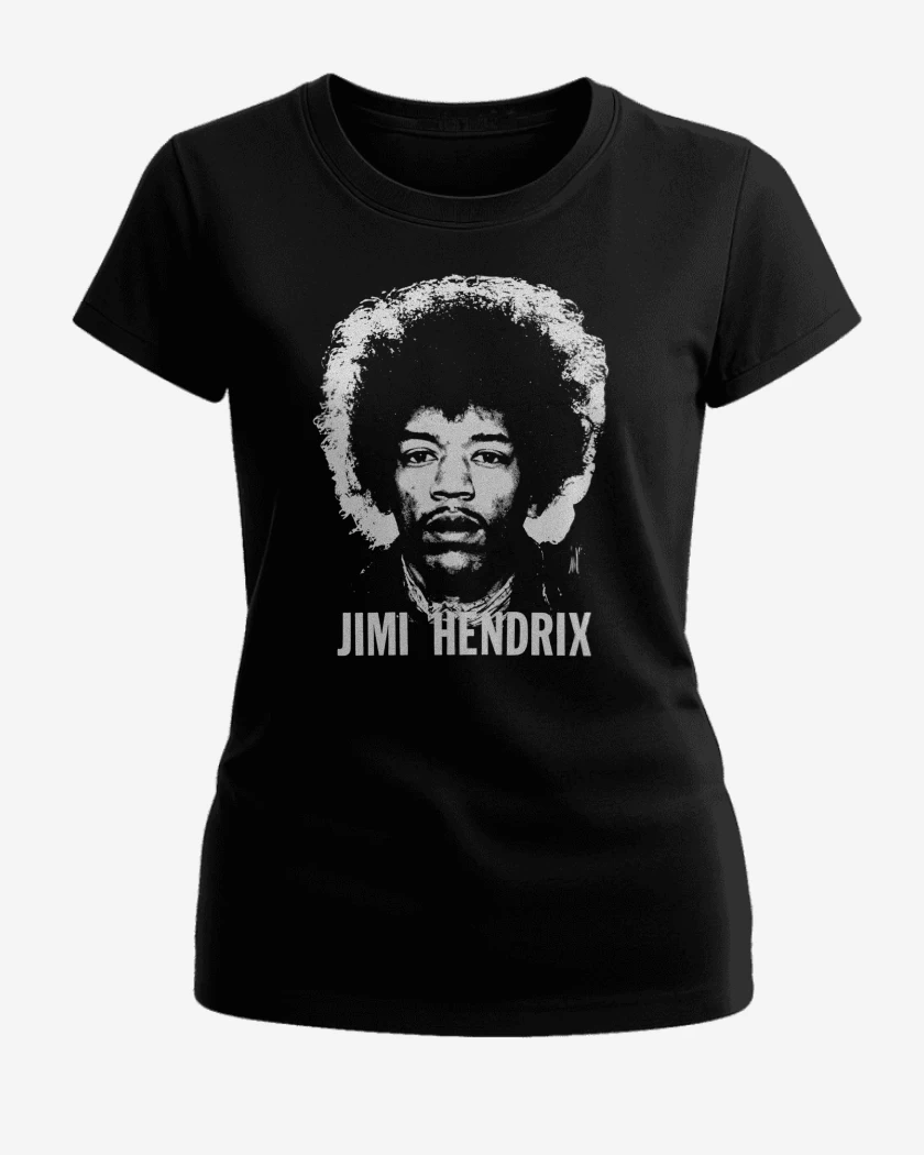 Polera de Mujer Negro de Jimi Hendrix Hendrix