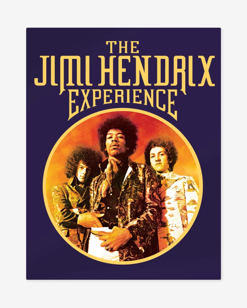 Print metalico Morado de Jimi Hendrix Experience