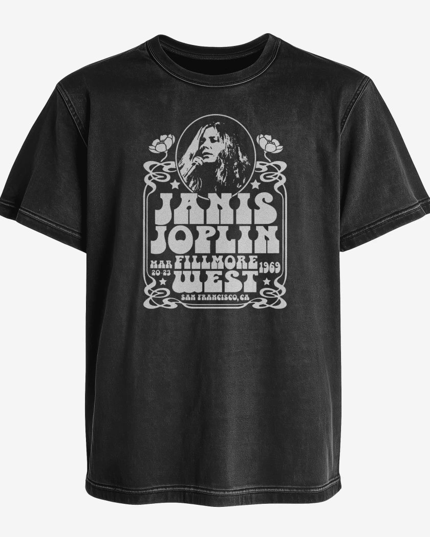 Polera desgastada Janis Joplin Fillmore West