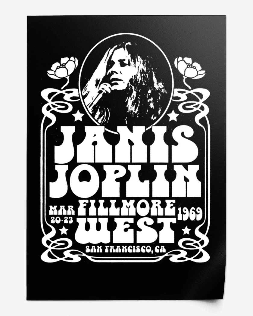 Print Janis Joplin Fillmore West