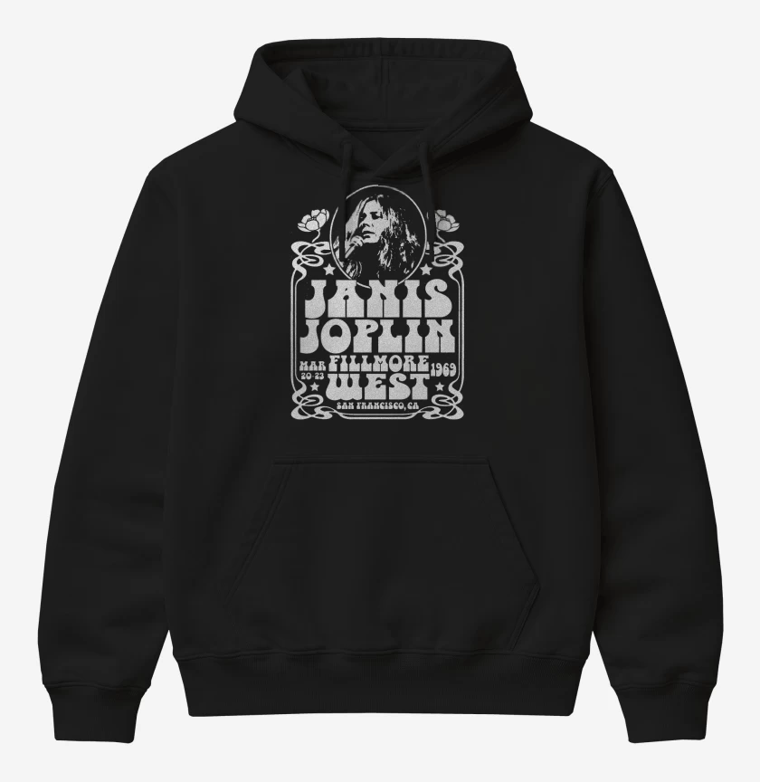 Poleron Canguro básico Janis Joplin Fillmore West