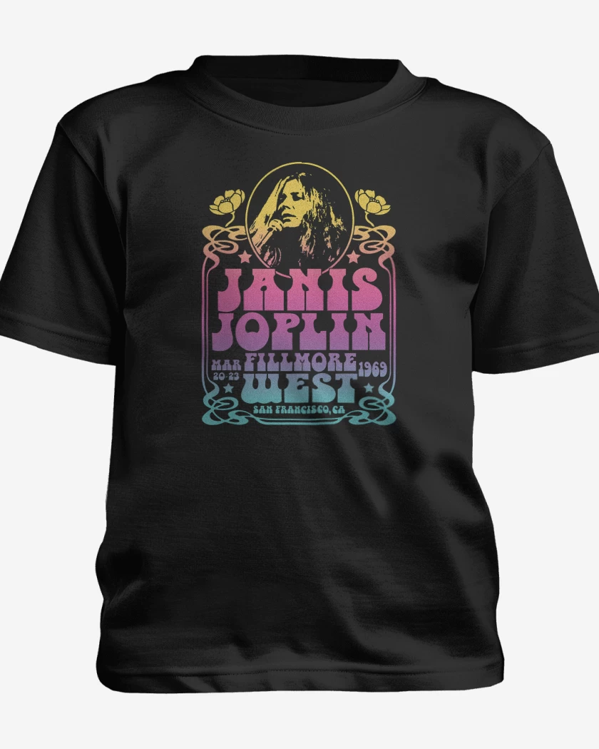 Polera de niño Janis Joplin Fillmore West Color