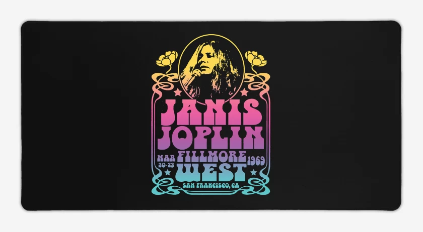 Mouse pad Gamer Janis Joplin Fillmore West Color