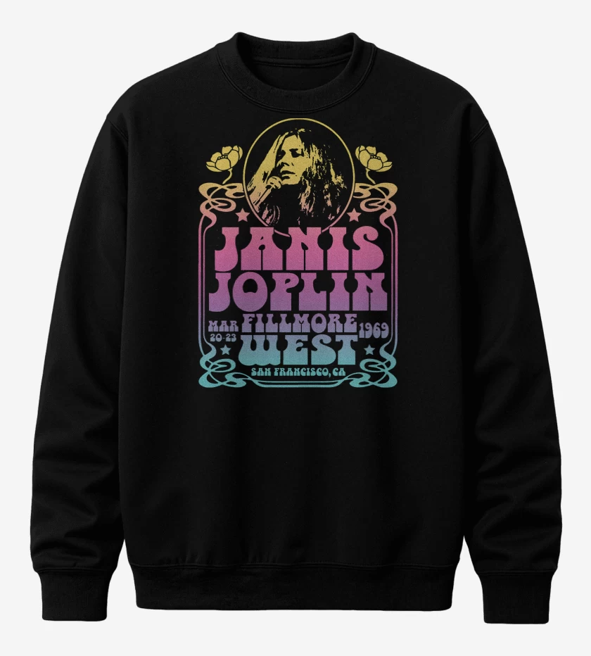 Poleron polo Janis Joplin Fillmore West Color