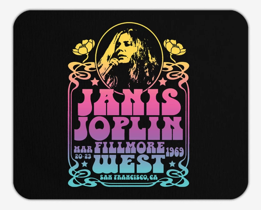 Mousepad Janis Joplin Fillmore West Color