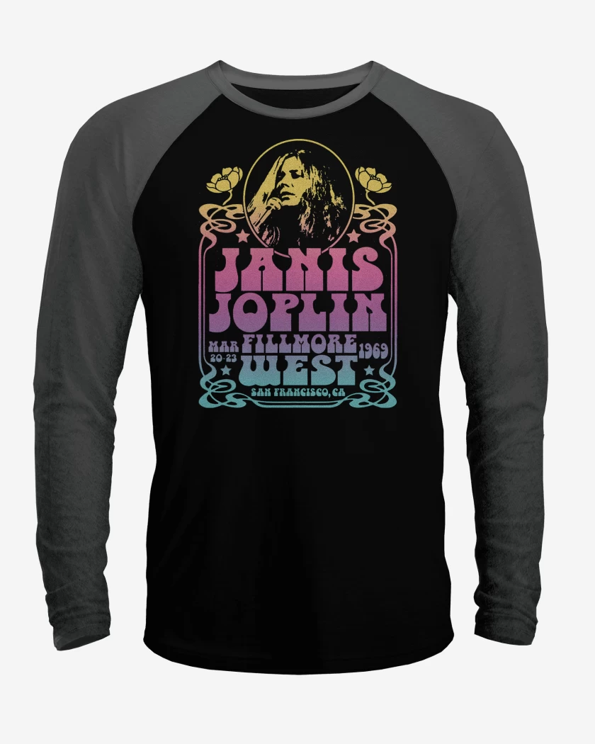 Polera Raglan Janis Joplin Fillmore West Color