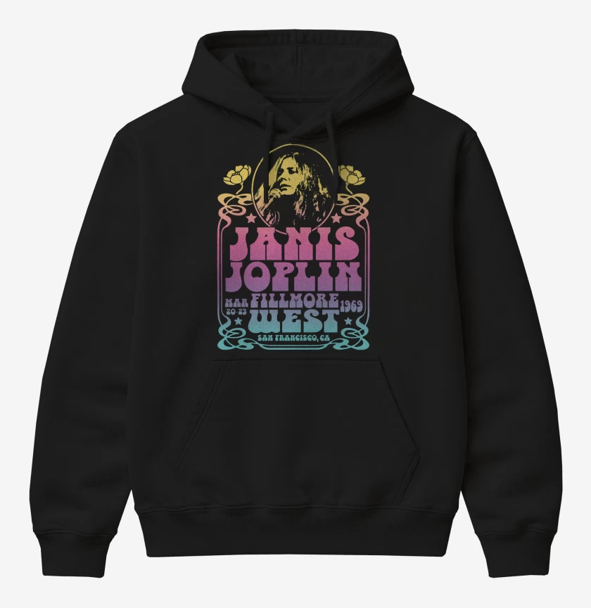 Poleron Canguro básico Janis Joplin Fillmore West Color