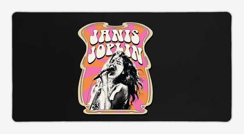 Mouse pad Gamer Janis Joplin Hippie