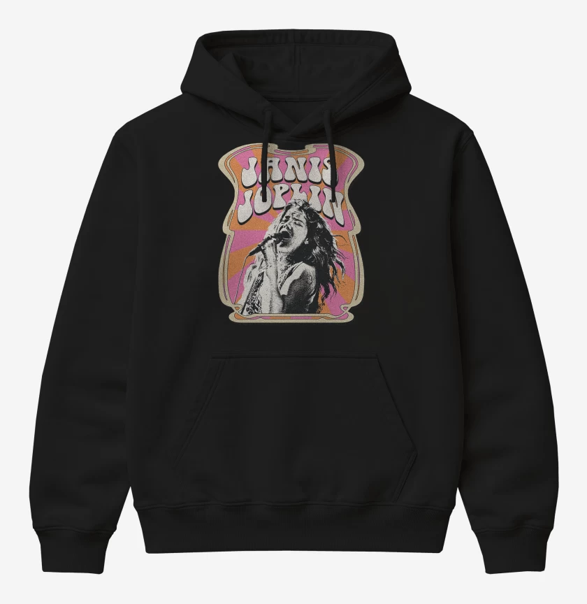 Poleron Canguro básico Janis Joplin Hippie