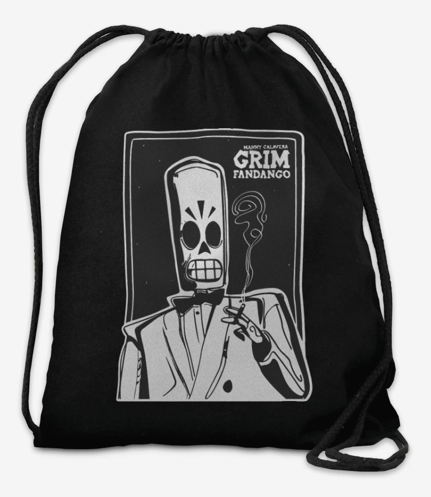 Mochila Negro de Grim Fandango - Manny Calavera