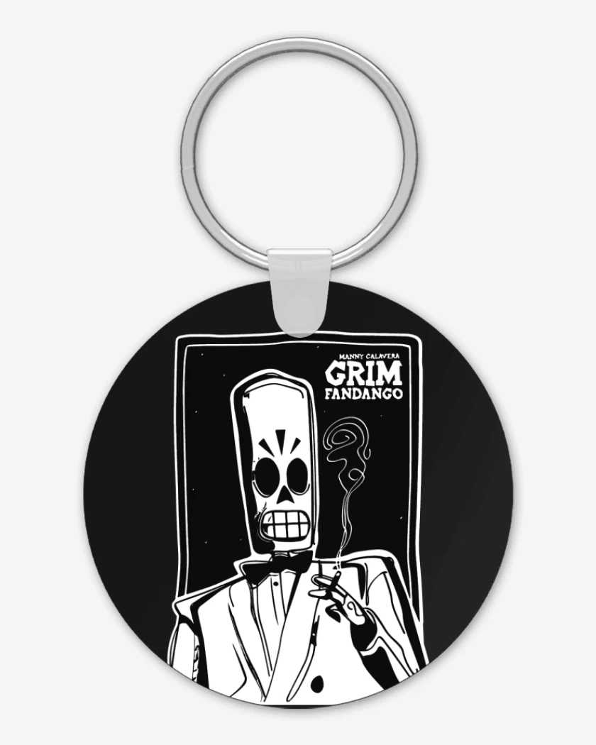 Llavero Negro de Grim Fandango - Manny Calavera