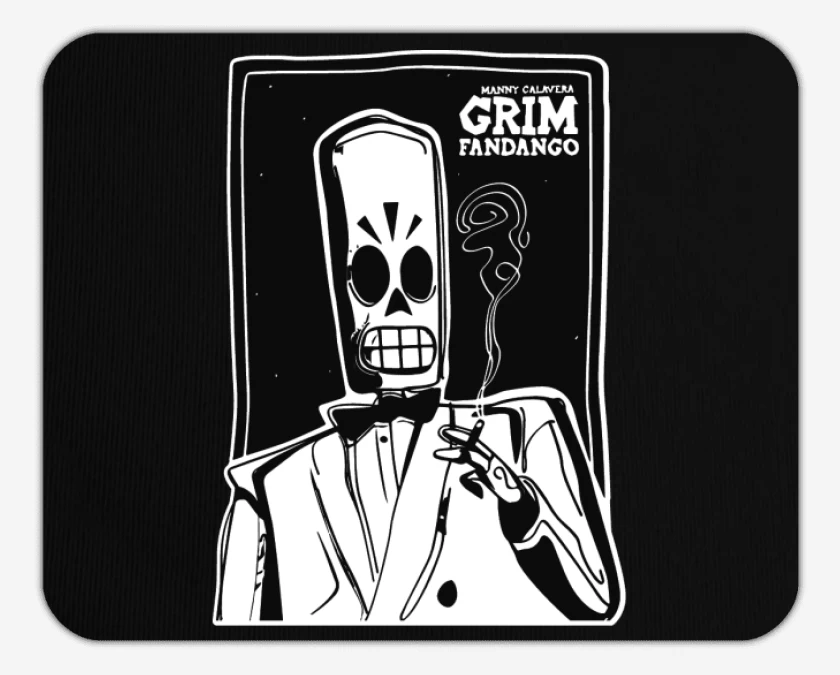 Mousepad Grim Fandango - Manny Calavera