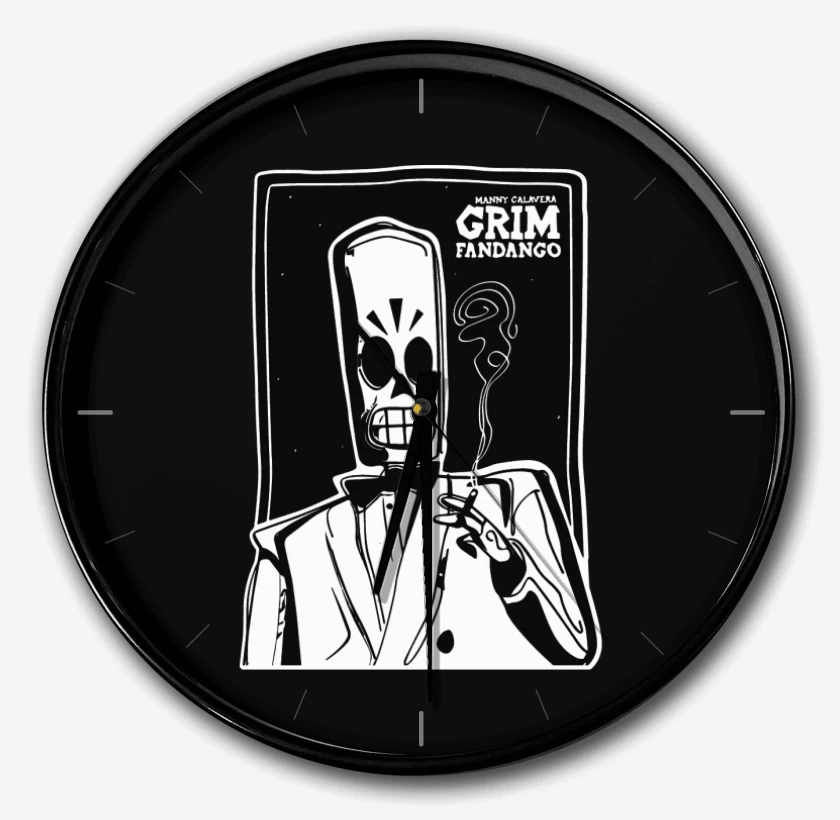 Reloj Negro de Grim Fandango - Manny Calavera