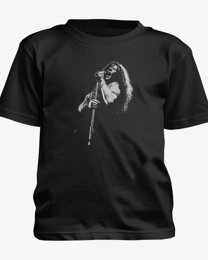 Polera de niño Negro de Janis Joplin