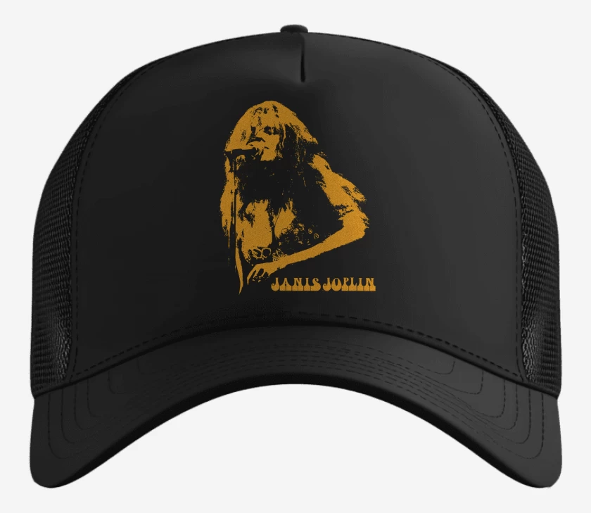 Gorro Negro de Janis Joplin Cantando
