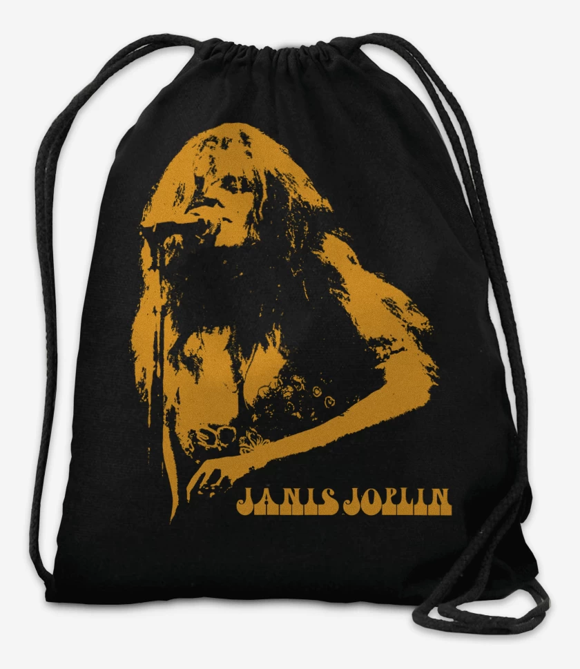 Mochila Negro de Janis Joplin Cantando
