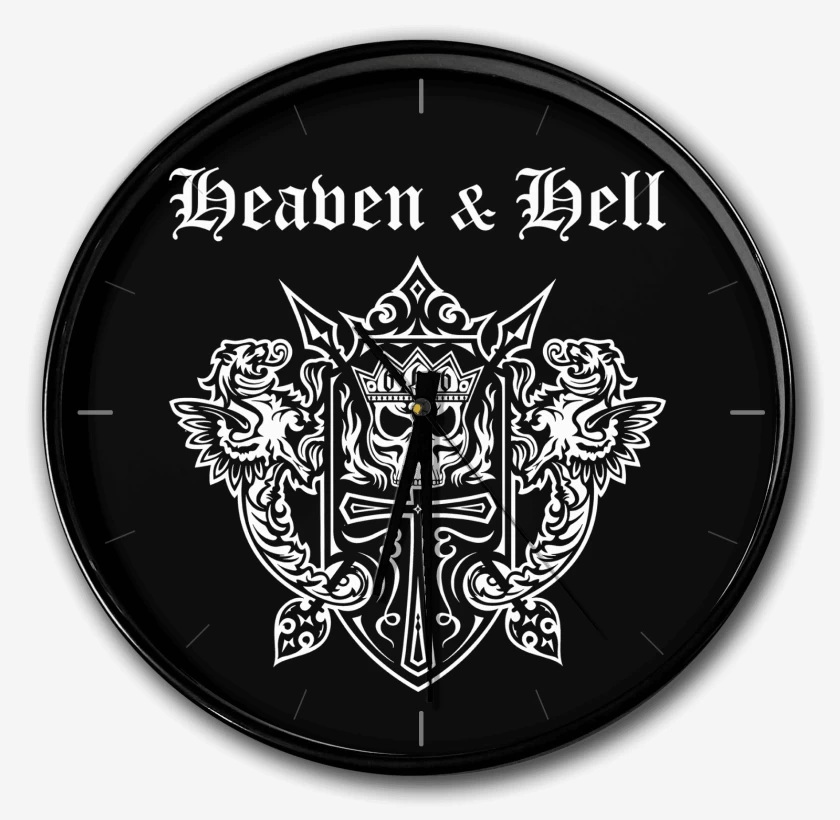 Reloj Negro de Heaven & Hell Logo B