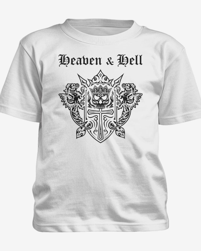 Polera de niño Blanco de Heaven & Hell Logo N