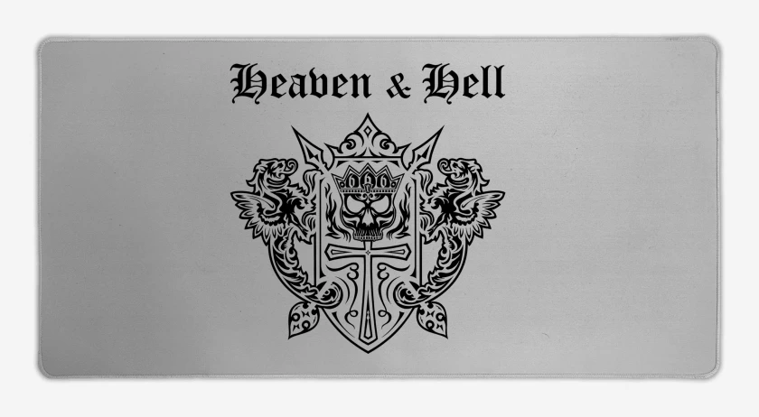 Mouse pad Gamer Gris Melange de Heaven & Hell Logo N