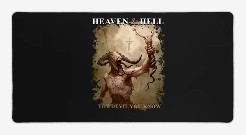Mouse pad Gamer Negro de Heaven & Hell The Devil You Know
